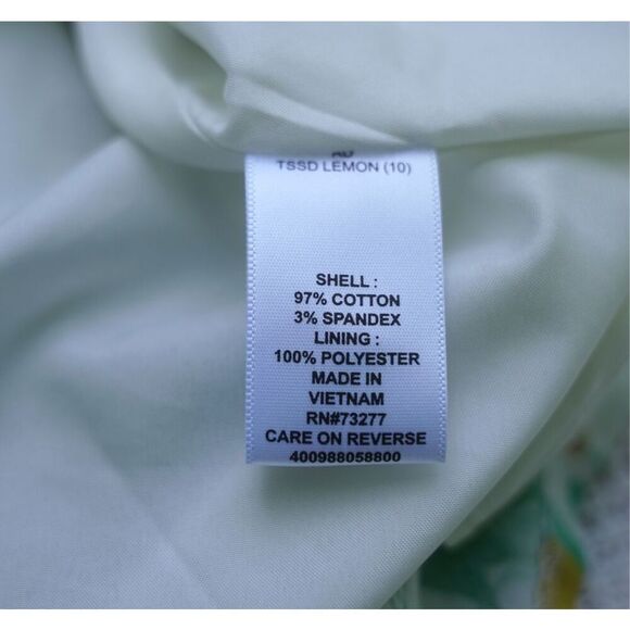 ELLE Lemon Fit and Flare Cotton Sundress - Picture 9 of 9